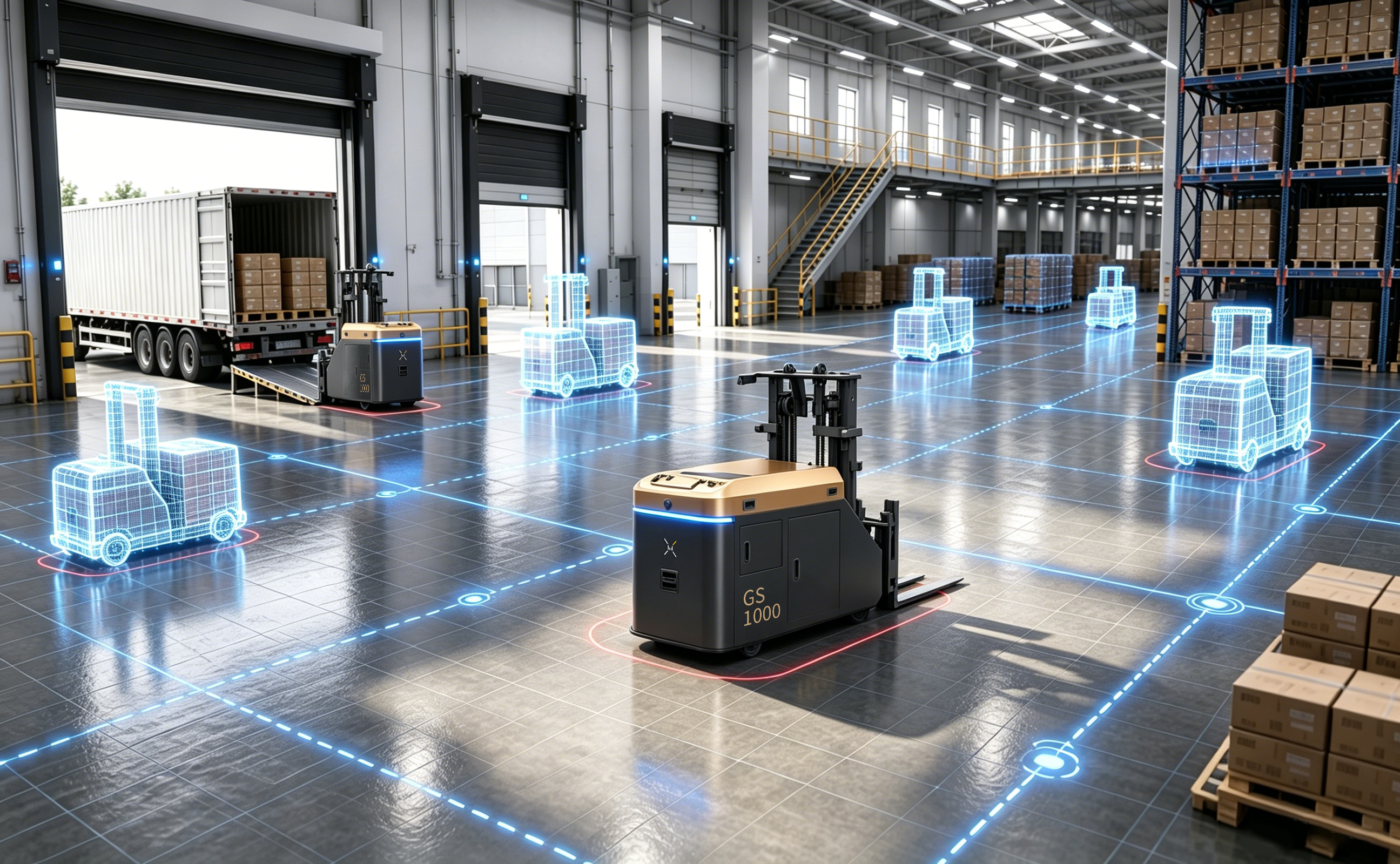 X-Ware Robotics Platform 仓储场站多车协同主视觉